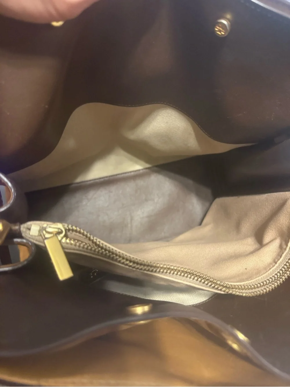 Tory Burch Lee Radziwill Double Bag Snake-Print embossed leather